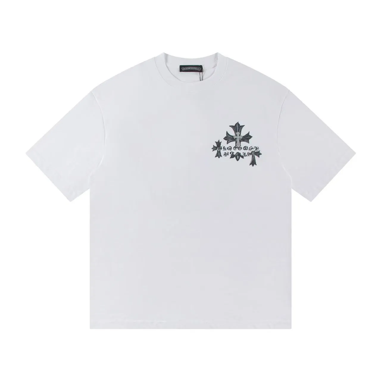 🅿️146 Style: 2025 new Croix Heart short-sleeved T-shirt Material: High version 300g double yarn combed cotton Size: S～XL Color: White Style number: Z020